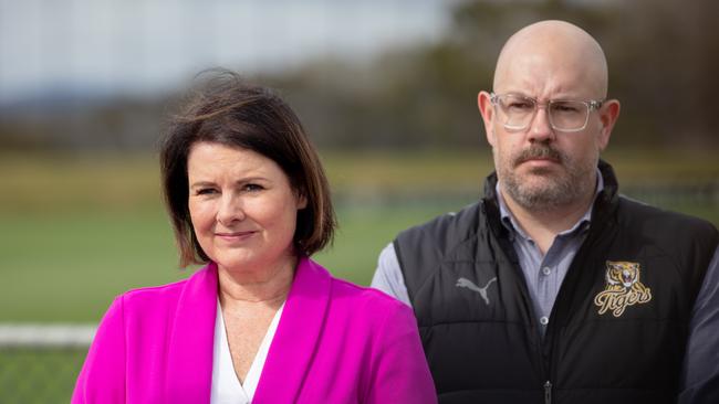 Kingborough Mayor Paula Wriedt at the Twin Ovals in Kingston. Picture: Linda Higginson