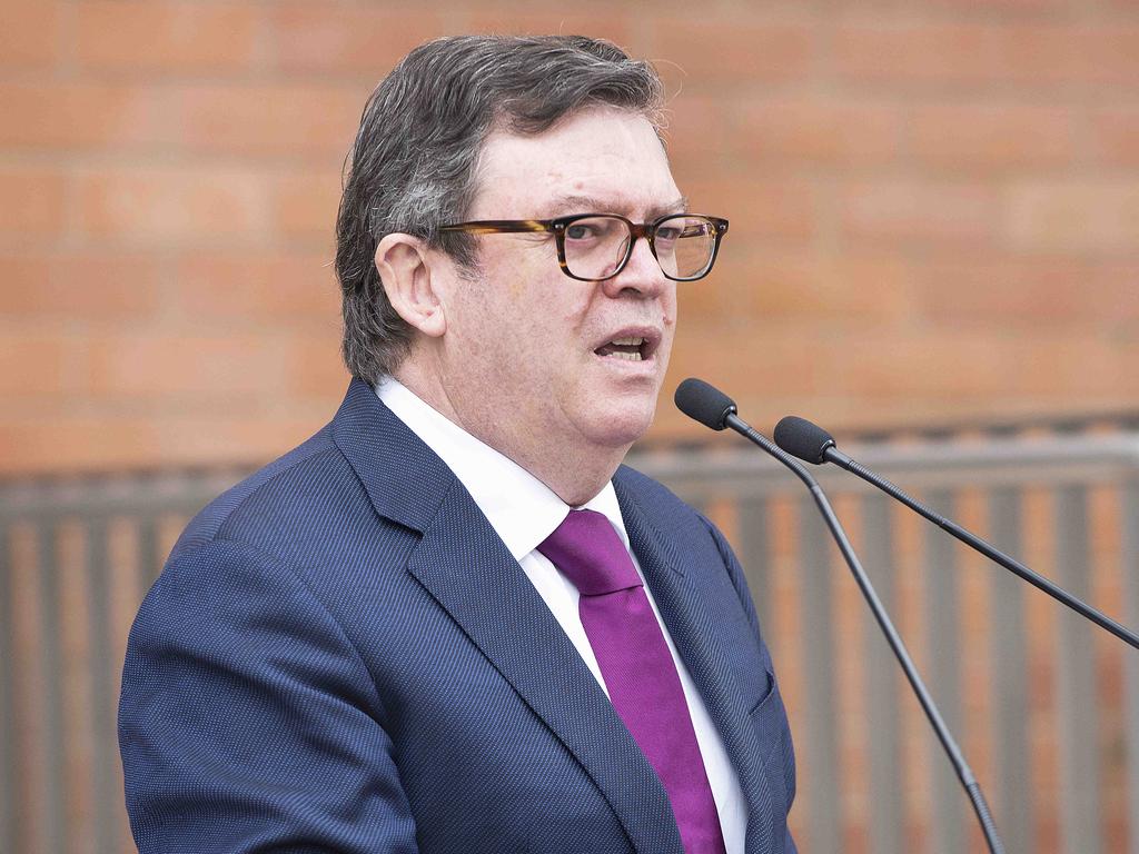 Frank McGuire at the official opening of the town hall in Broadmeadows in 2019. Picture: Ellen Smith