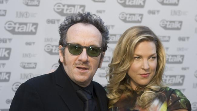 The pandemic shutdown gave Costello a front-row seat to the making of his partner Diana Krall’s record. Picture: AP