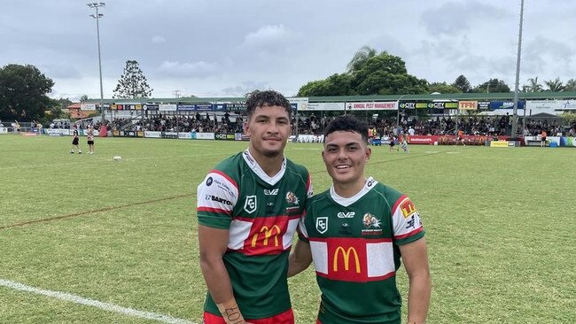 Ace Wynnum Manly recruits to its Connell Cup ranks, Jared Horne, left, and David Bryenton.