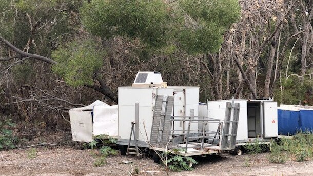 Discarded items outside the Couran Cove allegedly on National Park land.