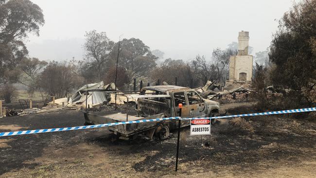 The aftermath of the fire at Cobargo.