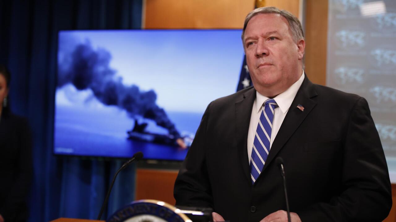 Secretary of State Pompeo Blames Iran for Attacks on Tankers