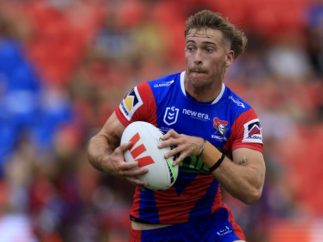 Is Fletcher Sharpe the answer to the Knights' woes? Picture: NRL Imagery