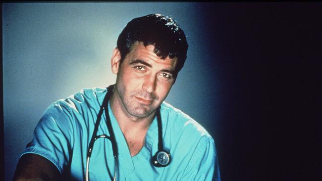 George Clooney in the television series ER. Picture: supplied