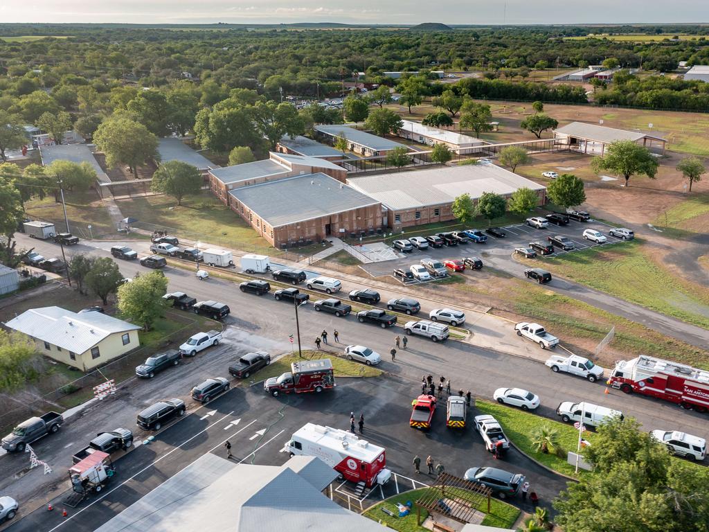 Texas police have been slammed for their slow response. Picture: Jordan Vonderhaar/Getty Images/AFP