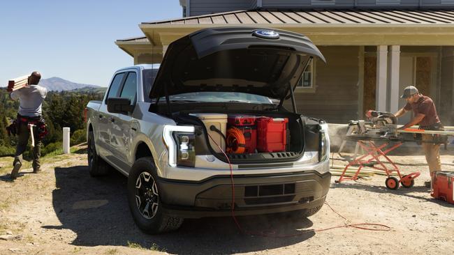 The Lightning can be used as a mobile electricity source for powering work tools. Picture: Supplied.