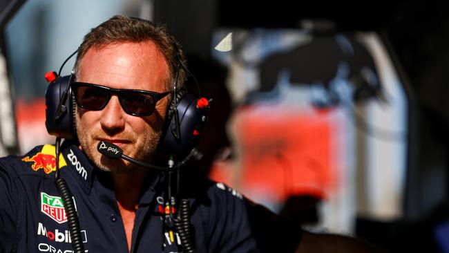 Red Bull Racing boss Christian Horner has weighed in on the title battle between his two stars. Picture: Getty