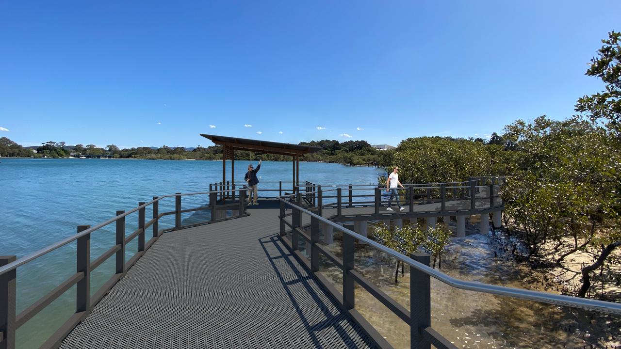 How the Beree-Badalla Reserve Boardwalk at Palm Beach will look after it is upgraded.