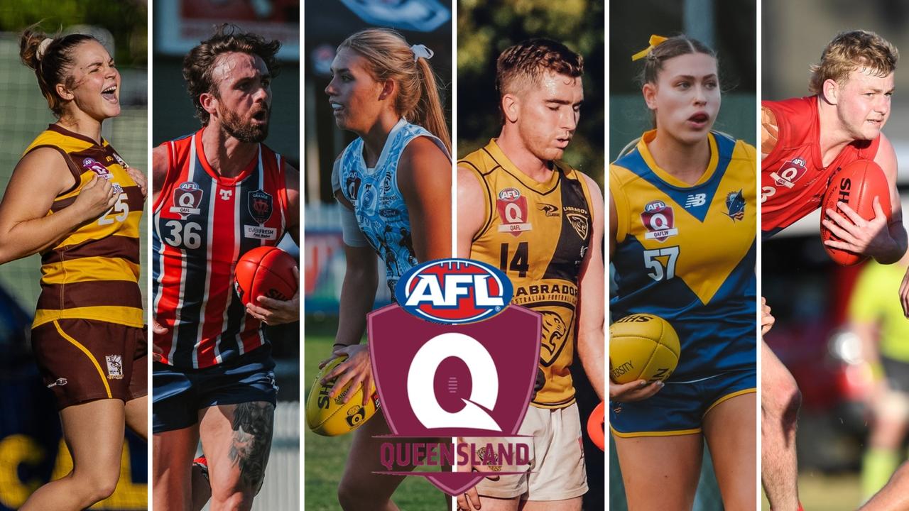 Standout performers from round five and six of the QAFLW, QAFL. Pictures: Michael Lovell, Highflyer Images and Brooke Sleep Media.