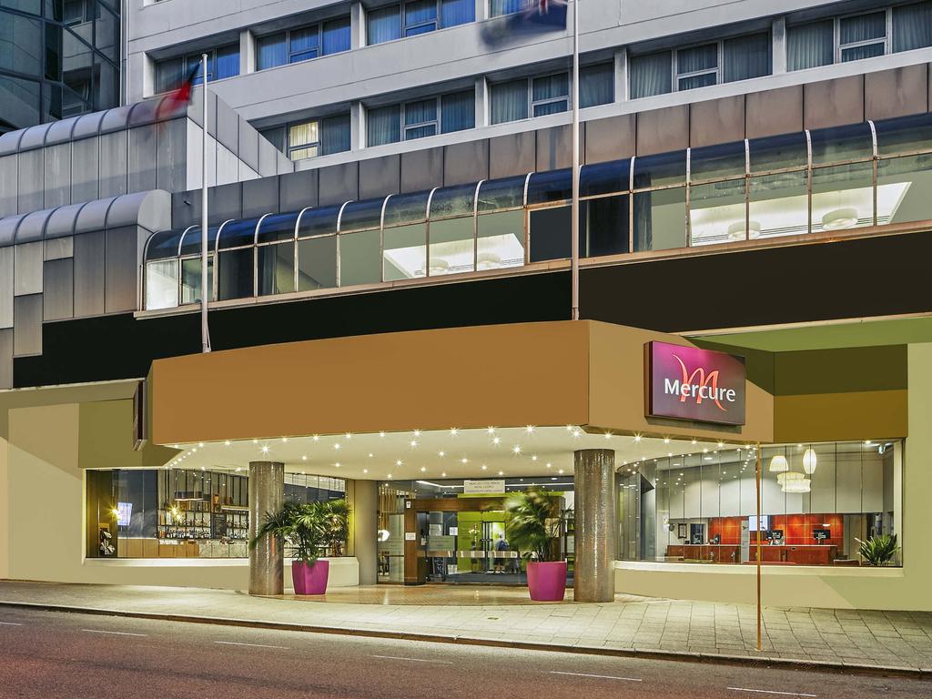 The Mercure Hotel in Perth is at the centre of the outbreak. Picture: Supplied