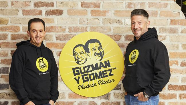 Steven Marks, right, and Brett Hilton, are co-CEOs of Guzman y Gomez.