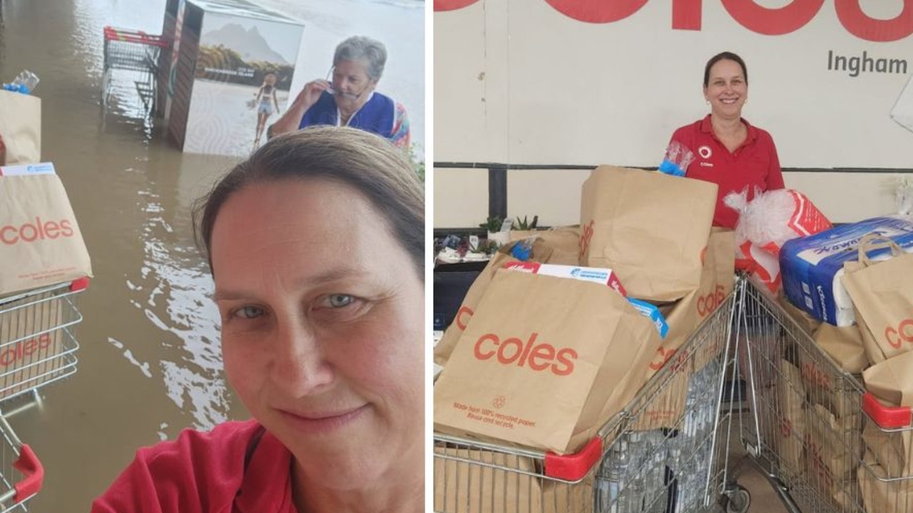 Coles worker’s brave act amid deadly floods