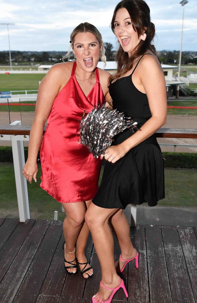 Kayla White and Lisa Ward at Gympie Women Business Awards. Picture: Patrick Woods.