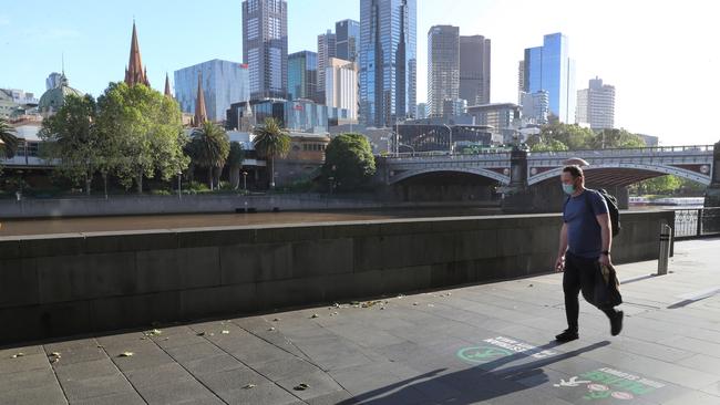 Melbourne this week became the world’s top city for the days spent in lockdown. Picture: NCA NewsWire / David Crosling