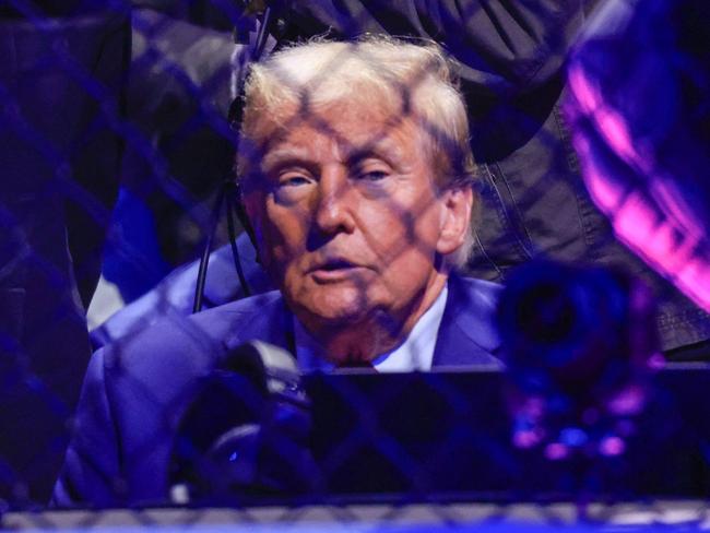 US President-elect Donald Trump watches an UFC 309 fight at Madison Square Garden. Picture: Kena Betancur / AFP