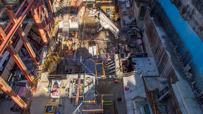 West Gate Tunnel project. The Footscray entrance to the tunnel. Picture: Jake Nowakowski