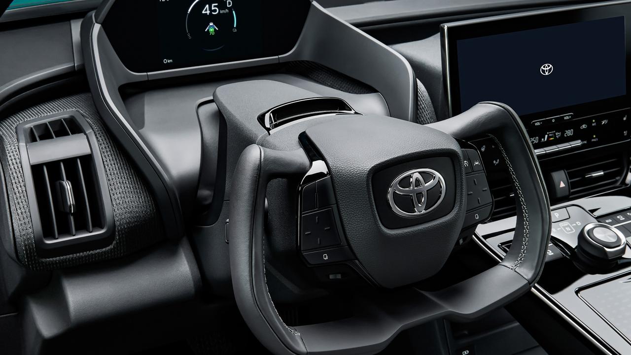 The bZ4X will have a yoke steering wheel.