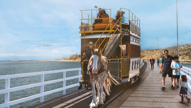 An artist's impression of the revamped Victor Harbor Causeway. Picture: Supplied