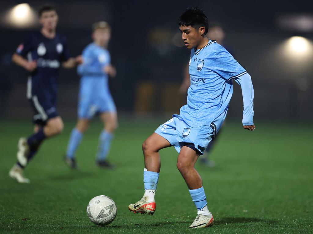 Niko Alfaro made his Sydney FC debut in the Australia Cup match against Oakleigh Cannons. (Photo by Daniel Pockett/Getty Images)