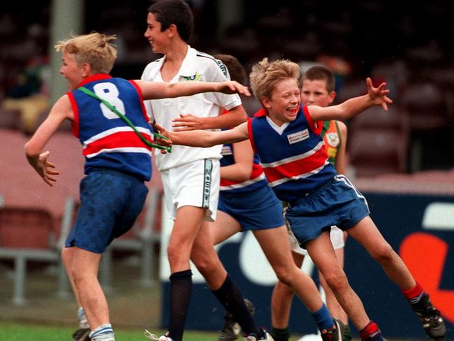 Kieren Jack in action for West Pennant Hills against North Hornsby in 1998.