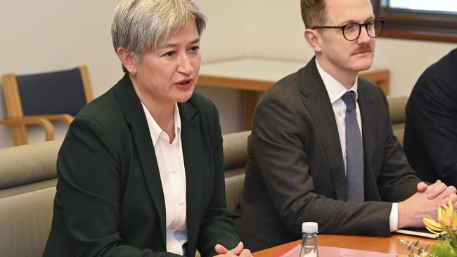 Minister for Foreign Affairs Penny Wong has faced criticism for her handling of the Israel-Gaza war. Picture: NewsWire / Martin Ollman