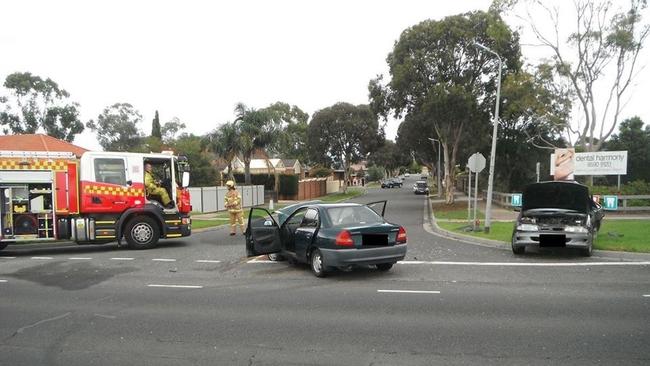 The scene following a horror crash in Aspendale Gardens. Picture: Supplied