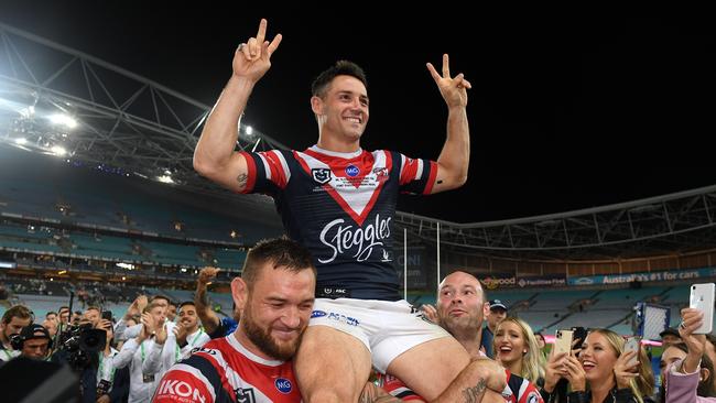 Sending Cooper Cronk out a winner gave the Roosters the perfect season. Picture: AAP