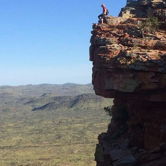 Tasmin on top of Mt Gillen. Picture: SUPPLIED