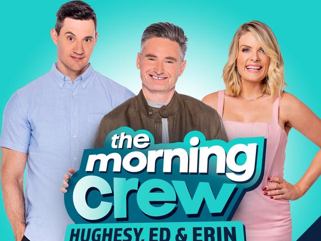 2DAY FM breakfast crew Ed Kavalee, Dave Hughes and Erin Molan.