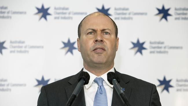 Treasurer Josh Frydenberg has announced a major recasting of the fiscal strategy, but said it remained in line with the government’s ‘core values’. Picture: Gary Ramage