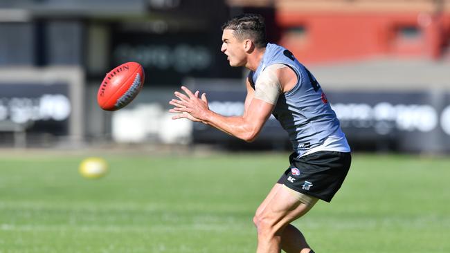 Tom Rockliff was reported for tripping against the Suns.