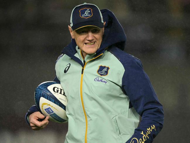 Victory eases the pressure on Wallabies coach Joe Schmidt. Picture: AFP