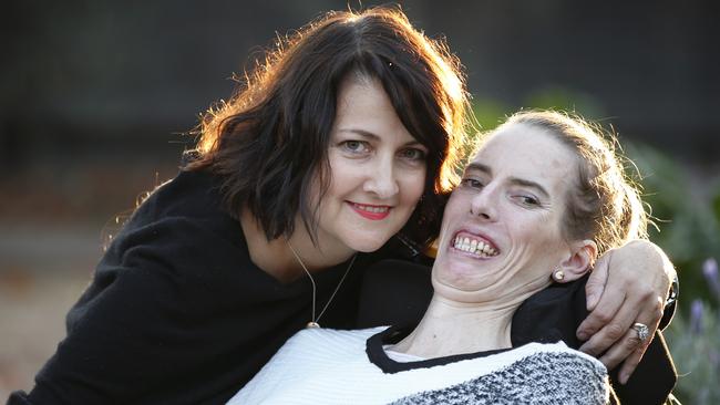 Cath Baker was stunned to learn she has MND, like her beloved friend Ange Cunningham. Picture: David Caird