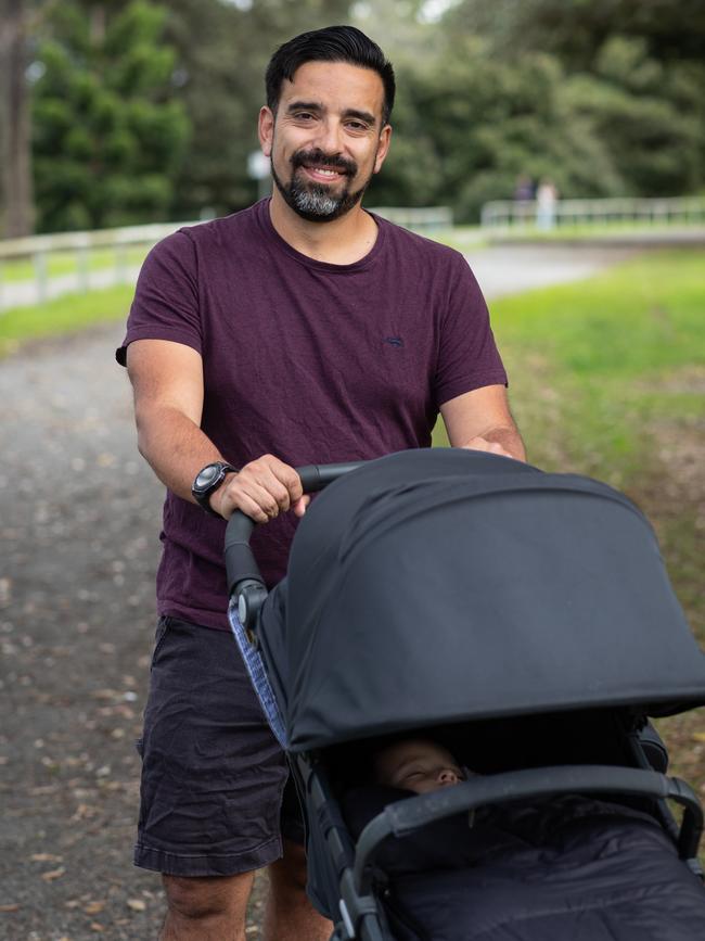 Dad Leo Huertas from Waverley. Picture: Julian Andrews