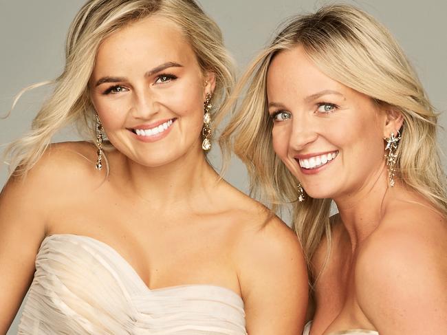 **STRICTLY EMARGOED until 12.00am AEST Wednesday, 29th July 2020 **  Bachelorette sister duo Elly and Becky Miles. Supplied Channel Ten.