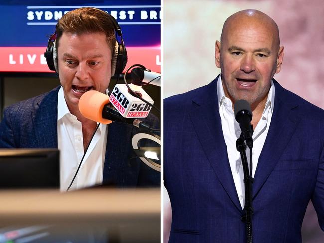 Ben Fordham and Dana White. Photo: Supplied.