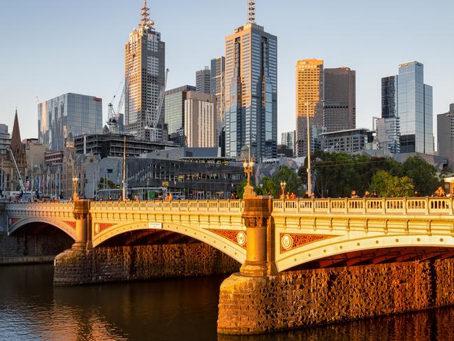 This image was captured at Melbourne, Australia at sunset moment, from where can see the whole city center in the middle. The river in picture is famous Yarra River.Escape 13 October 2024Cover StoryPhoto - iStock