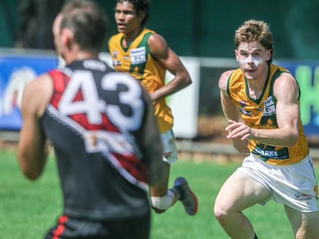 Ethan Bowden as St MaryÃs V Tiwi Bombers at TIO Stadium in round 2 of the NTFL 22-23 Comp.Picture Glenn Campbell