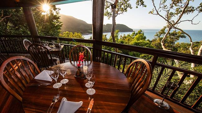 Ospreys Restaurant at Thala Beach Nature Reserve boasts sweeping views over the Coral Sea. Picture: Supplied