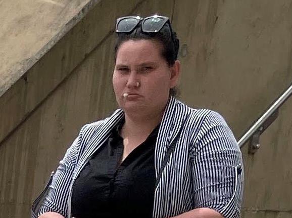 Jaylene Woods climbed a Logan train station building, delaying transport for two hours