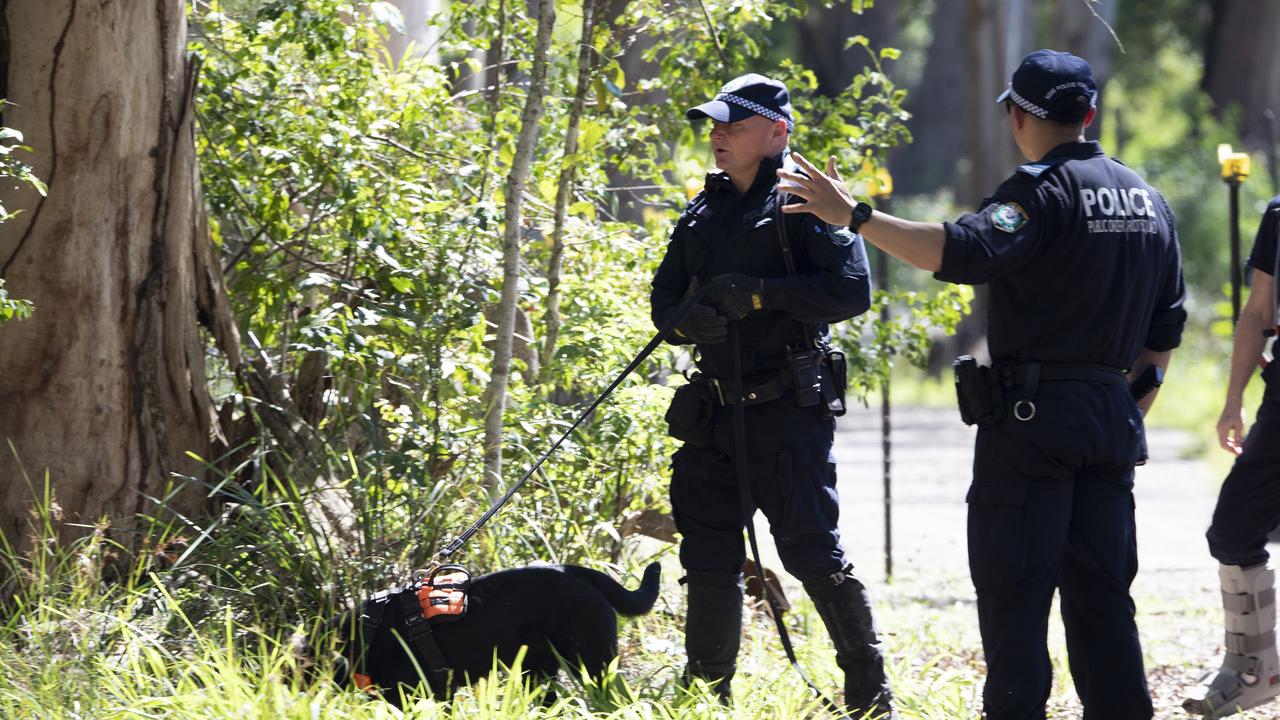 Police with cadaver dogs conducted a new search for William Tyrrell at Kendall following new information in November 2021. Picture: Shane Chalker