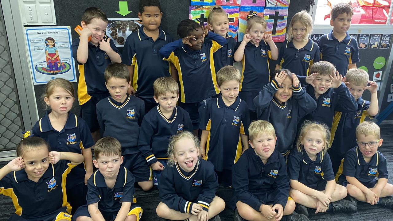 St Peter’s Catholic Primary School Prep Blue: Back row: Aiden Reese, Alex Mullaly, Ethan Fulgence, Ava Walker-Cook, Bonnie Johnson, Olivia Laird, Jacob Warren. Middle row: Zara Harris, Lucas Freeman, Justin Zammit, Jett Mackel, Ivy Indrawan, Gabriel Pont, Lincoln Spencer. Front row: Felicia Pinches, Flynn Holmes, Frankie Stevens, Nate Riordan, Bridget Uren, Owen Strack. PHOTO: Penelope Pelecas