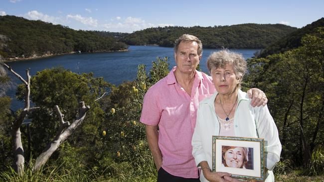 TEACHERS-PET  14/04/2018: (L-R) Greg Simms and Pat Jenkins the brother and sister of Lyn Dawson. Pics to go with upcoming Hedley Thomas podcast on the disappearance of Lyn (formerly Lyn Simms) in 1982. Her husband at the time was Chris Dawson, a former Rugby League player. Hollie Adams/The Australian