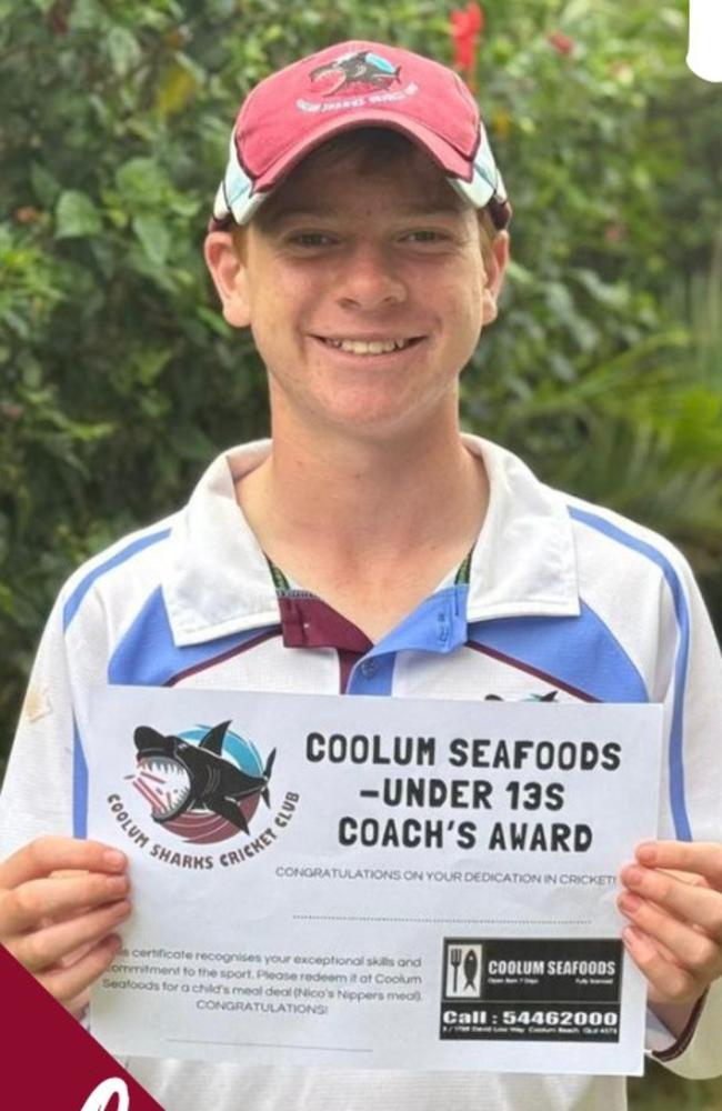 Finlay Sawford from the Coolum Sharks.