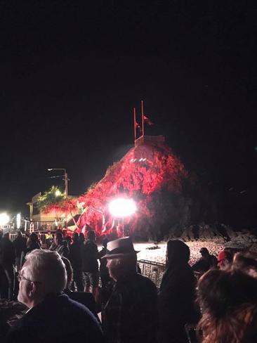 Anzac Day at Elephant Rock. Picture: