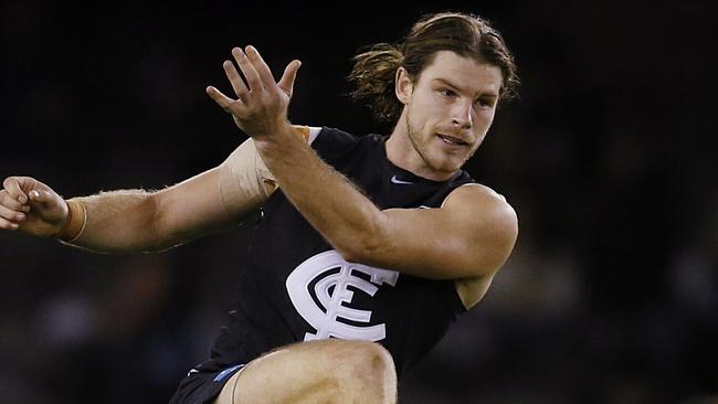 Bryce Gibbs will play for Carlton in 2017 after no trade deal was agreed upon between the Blues and Crows. Picture: Michael Klein