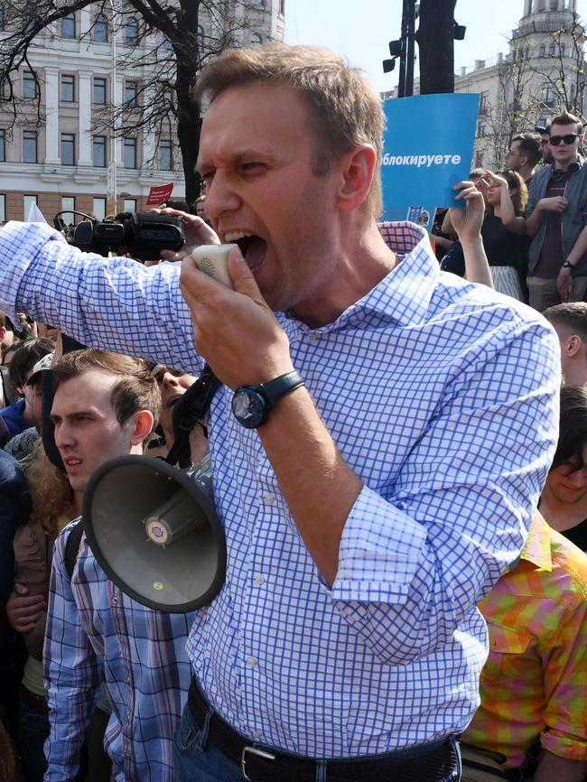 Alexei Navalny Picture: AFP)