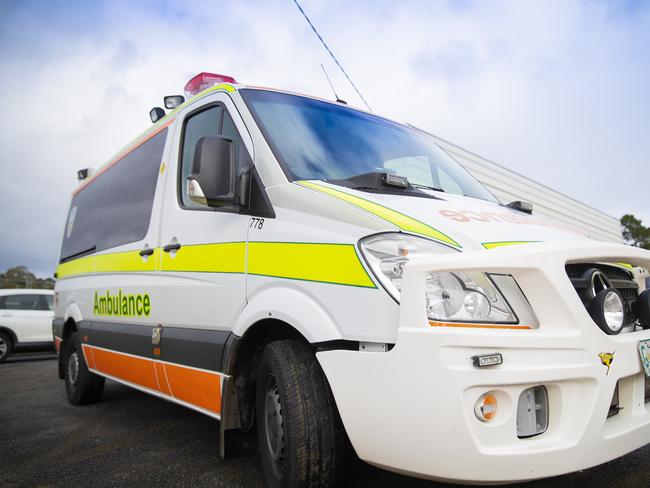 Generic images of an Ambulance Tasmania vehicle. Emergency / response / Health / hospital / Tasmanian