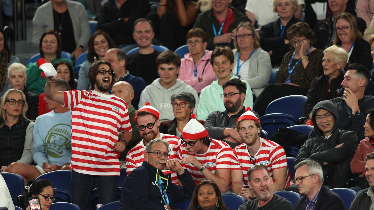 The rowdy fans were infuriating Djokovic. (Photo by Martin KEEP / AFP)